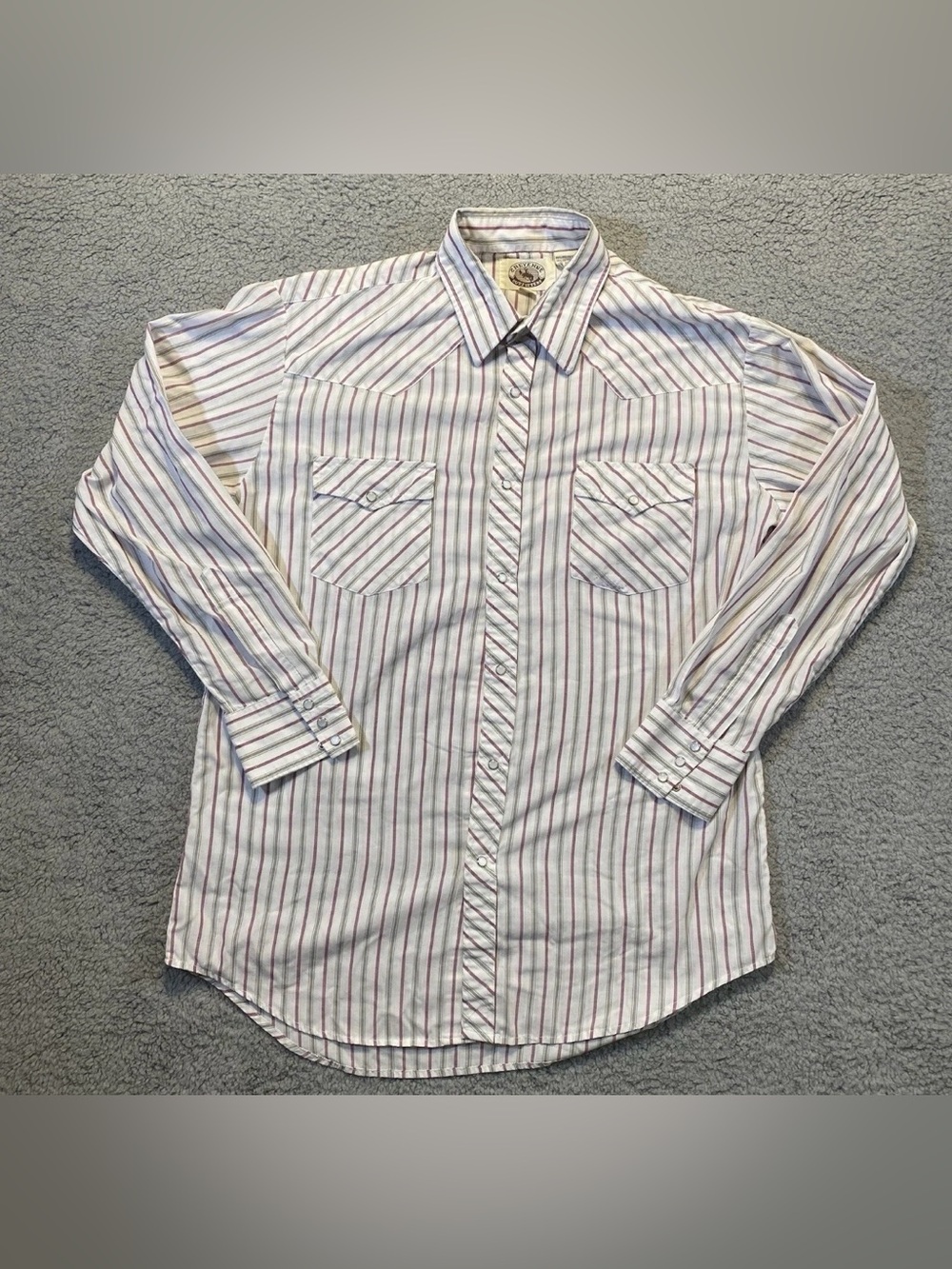 Cheyenne Outfitters Pearl Snaps Western Long Sleeve Striped Shirt Men’s Size L